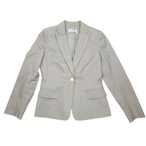 Calvin Klein Tan Blazer with Notched Lapels